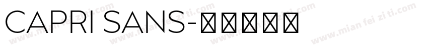 CAPRI SANS字体转换